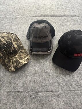 Lot Of 3 Men’s Car/Tools Adjustable Ball Caps Ford, Marco Tools, Snap-On